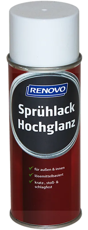 400ml Renovo Sprühlack hochglänzend Reinweiss RAL9010 Online Kaufen