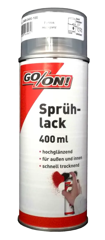 400ml Go/On Sprühlack Farbspray hochglanz farblos Mega-Angebot