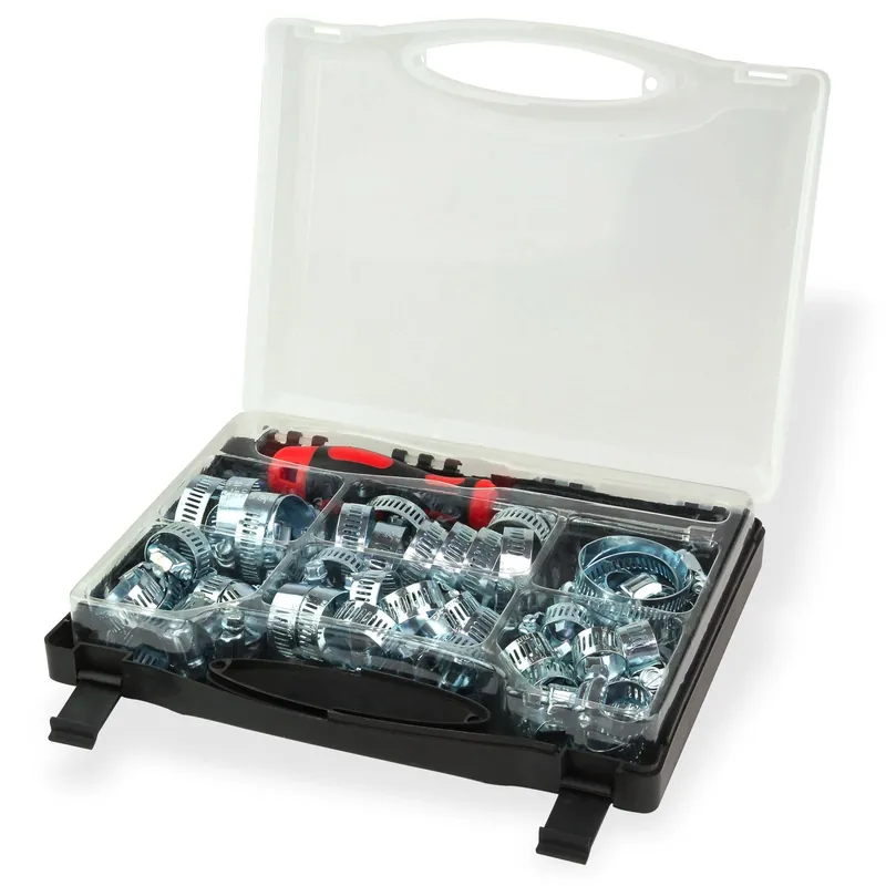 Gratis Versand Schlauchklemmen / Schlauchschellen Satz 50 tlg. Sortimentbox