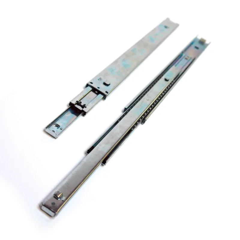 Kostenloser Rückversand 2 Stück Teleskopschiene für Schubladen, 3 stufig, 400x13x46 mm