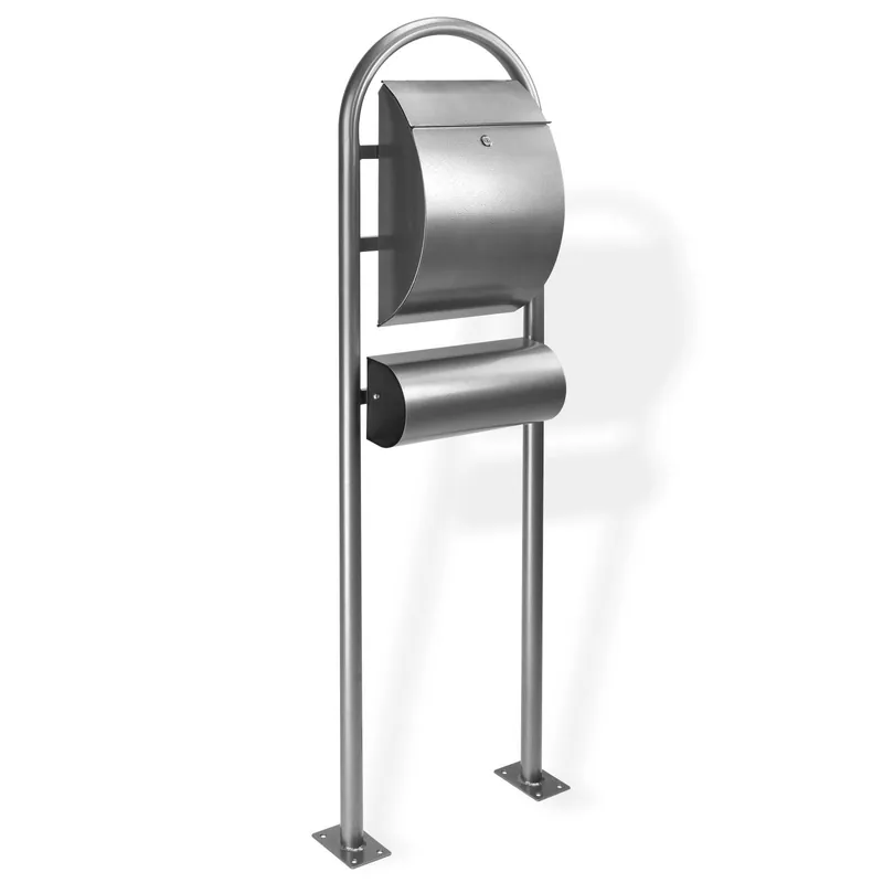 Direkt Vom Hersteller Standbriefkasten mit Zeitungsrolle BK1500Z anthrazit