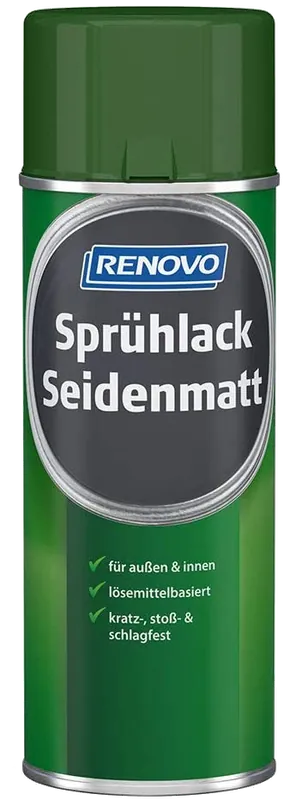 400ml Renovo Sprühlack Seidenmatt Laubgrün RAL6002 Letzte Chance