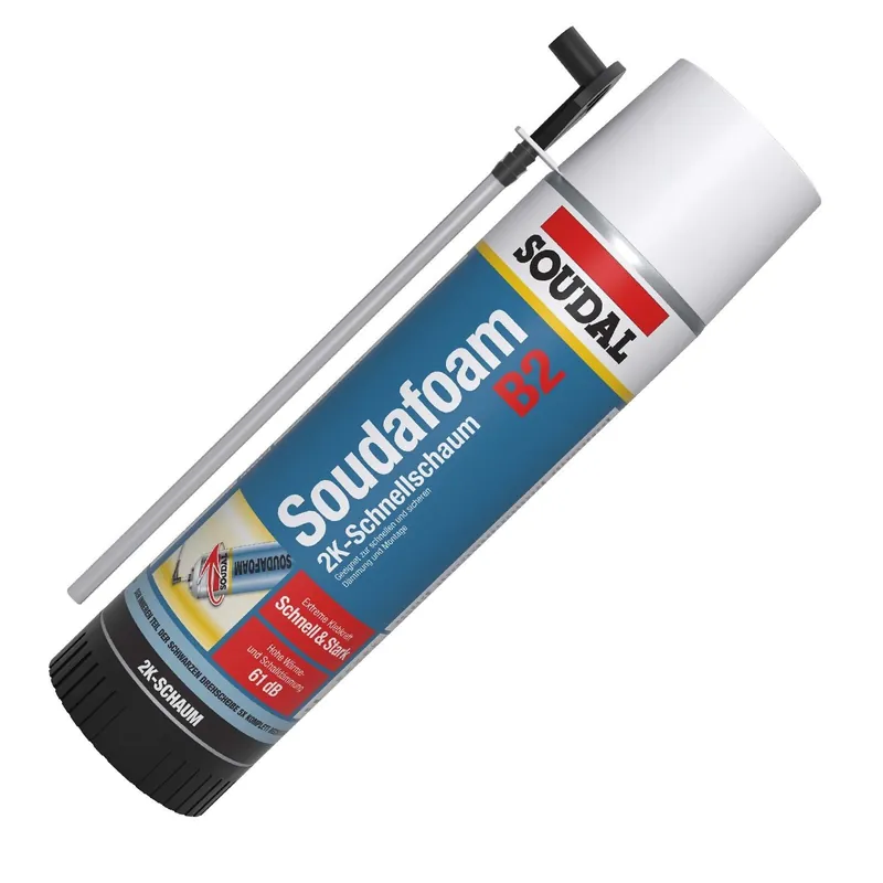 Günstig Soudal Soudafoam 2K B2 400ml, Adapterschaum, Zargenschaum, Türenschaum