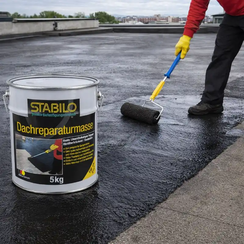 Garantierte Lieferung Stabilo Dachreparaturmasse 5 kg Dachschutz Giessmasse, Dach-Dichtmasse