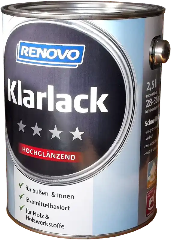 2,5L Renovo Klarlack Hochglanz aromatenfrei Letzte Chance