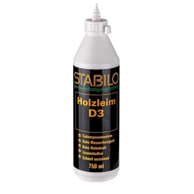 Sofort Bestellen Stabilo Holzleim 750ml D-3 Holzkleber Weißleim Kleber Wasserfest Leim Holz