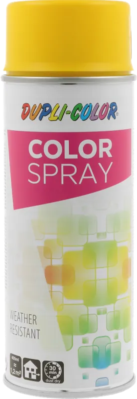Top-Angebot 400ml DUPLI-COLOR Sprühlack Color Spray Gelb RAL 1021 glänzend,
