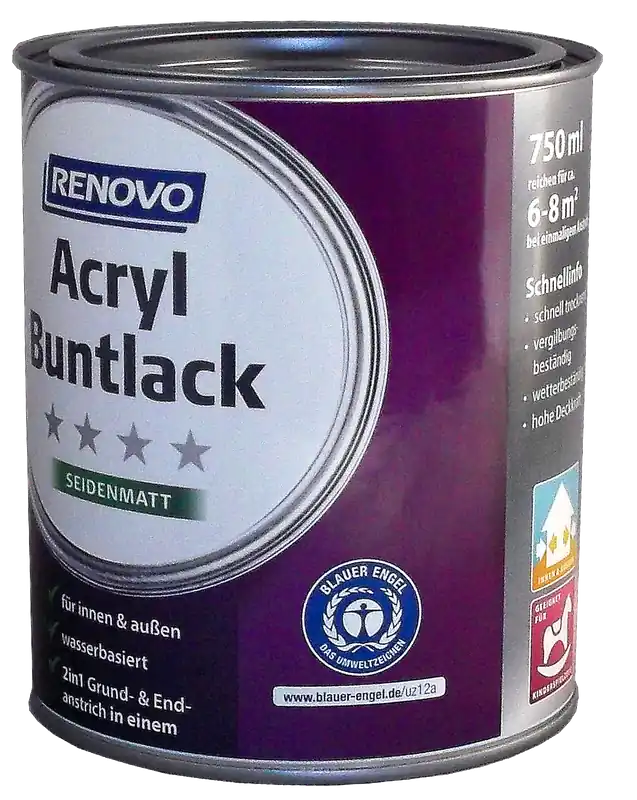 Bestseller 750ml Renovo Acryl Seidenmattlack Nr.8011 nussbrau