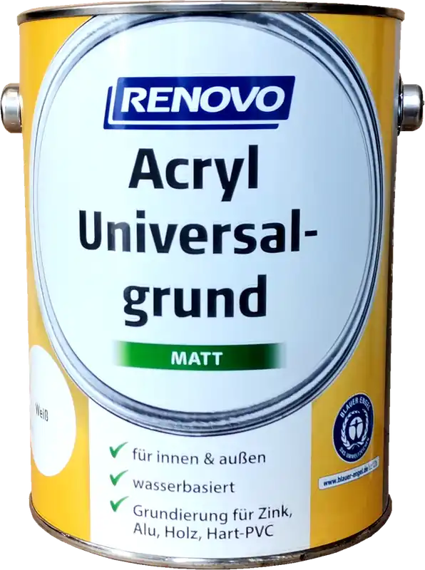 2,5 Liter Renovo Acryl Universalgrund matt weiss Neue Ware