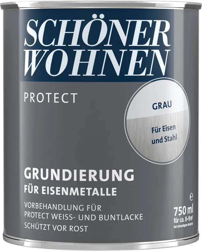 750ml Schöner Wohnen Protect Grundierung für Eisenmetalle grau Günstig