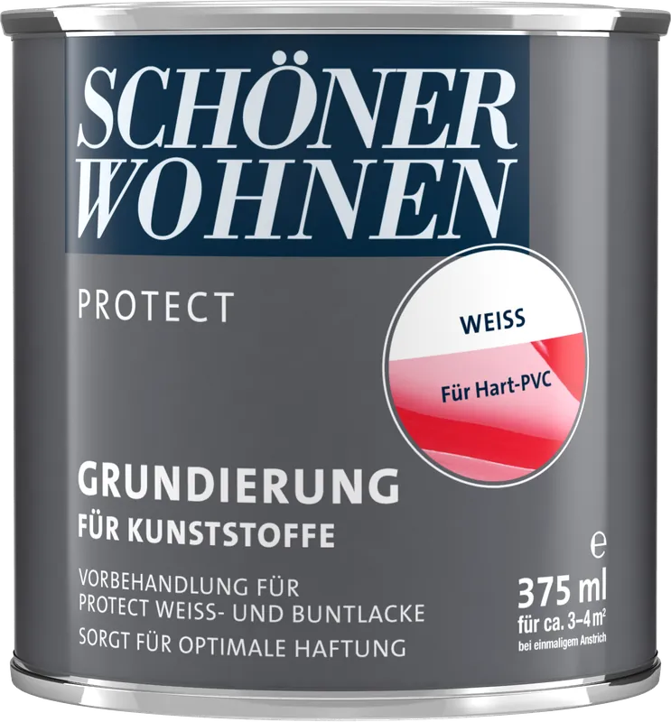 375ml Schöner Wohnen Protect Grundierung für Kunststoffe weiss Markenware