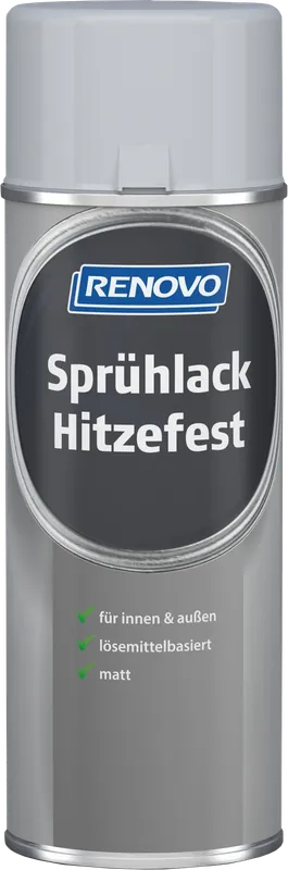 400ml Renovo Sprühlack Hitzefest bis 500 C, Silber Meistverkauft
