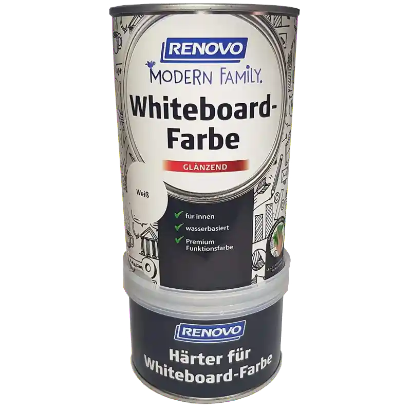 1L Renovo Whiteboard-Farbe weiss glänzend Kostenfreie Lieferung