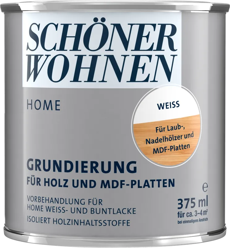 375ml Schöner Wohnen Home Grundierung für Holz und MDF-Platten weiss Neue Ware