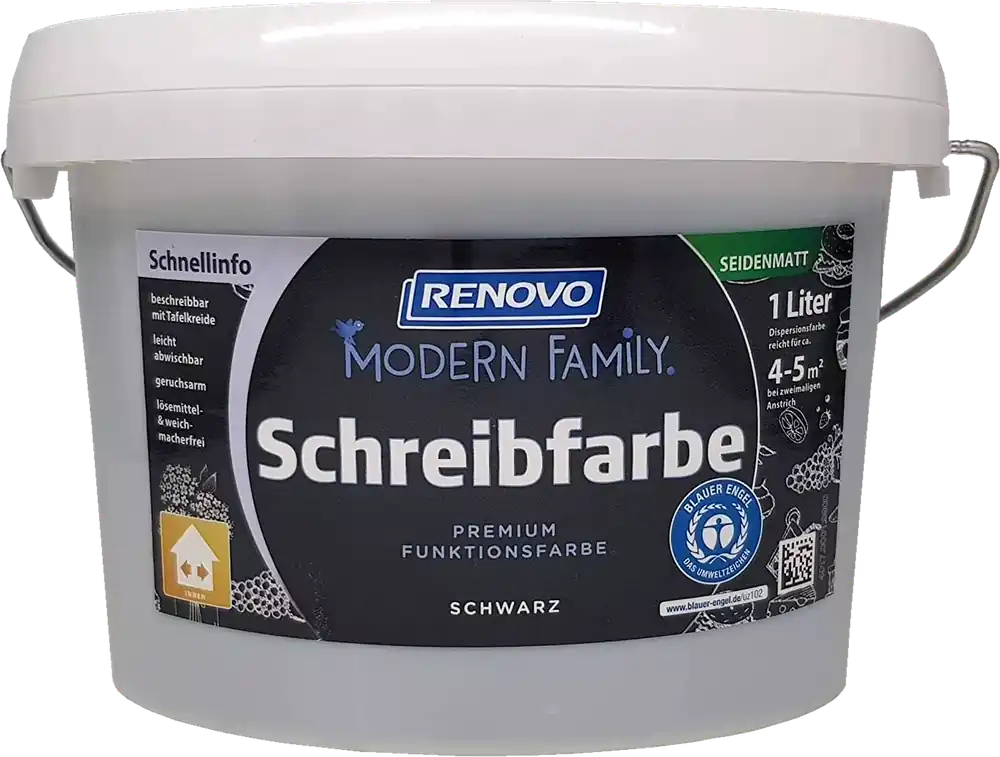 1L Renovo Schreibfarbe Modern Family, Schwarz Geprüft