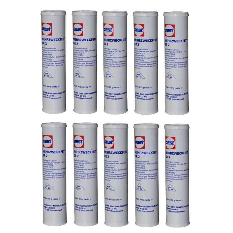 10 x Oest Mehrzweckfett / Radlagerfett Ixelon GR 2, Graphit, 400 g Knallerangebot