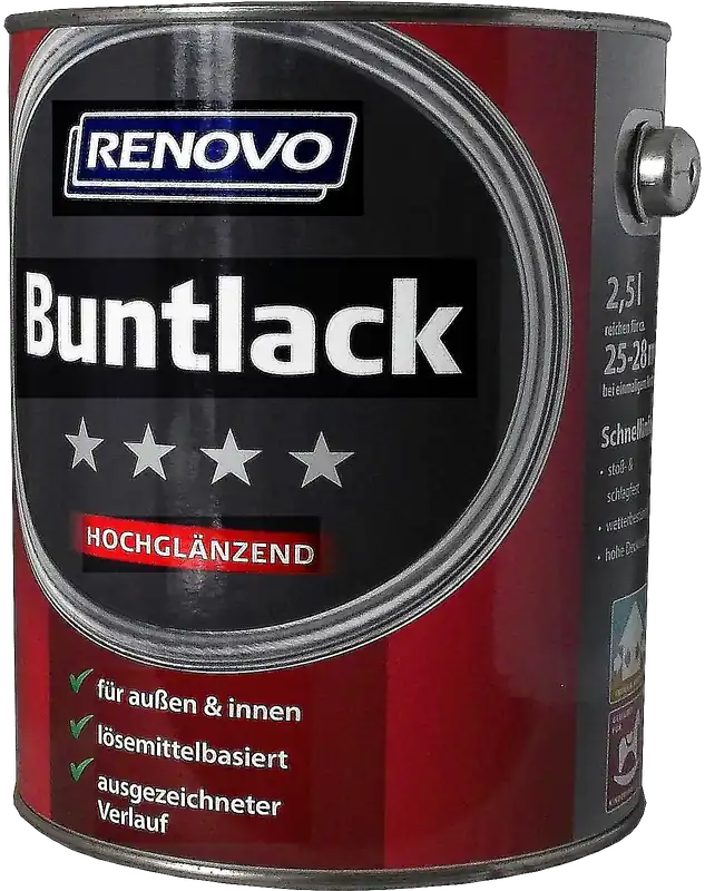 2,5L Renovo Hochglanzlack schokobraun Nr.8017 Highlight