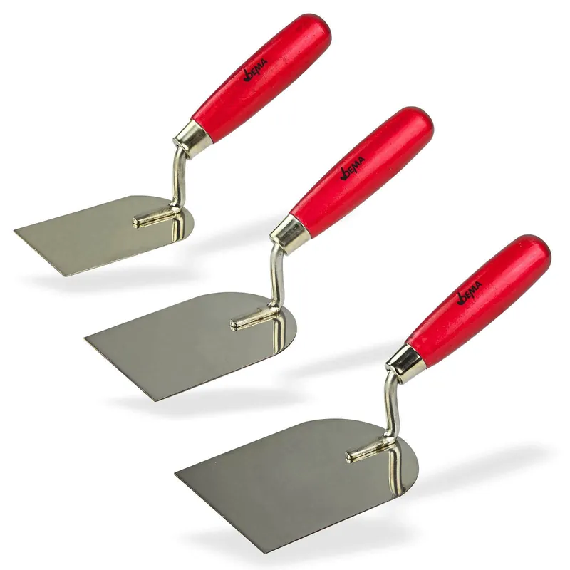 3 x Gipserspachtel / Holzgriff Gipskelle Wochenendangebot