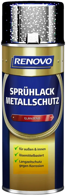 400ml Renovo Sprühlack Metallschutz glänzend Eisenglimmer Silber Sofort Bestellen