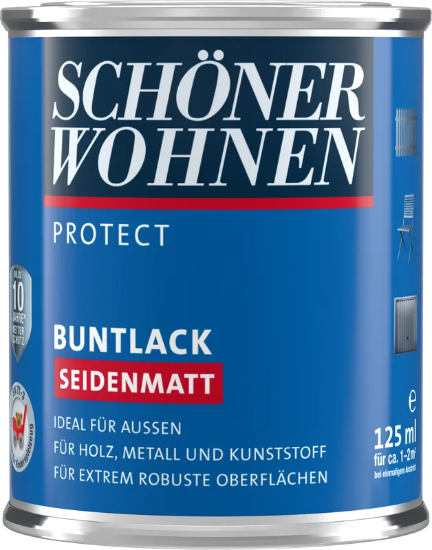 125ml Schöner Wohnen Protect Buntlack seidenmatt RAL 9010 Reinweiß Jetzt Kaufen