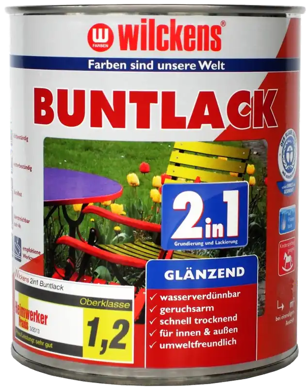 375ml Wilckens 2in1 Buntlack reinweiß 9010 glänzend Bestpreis