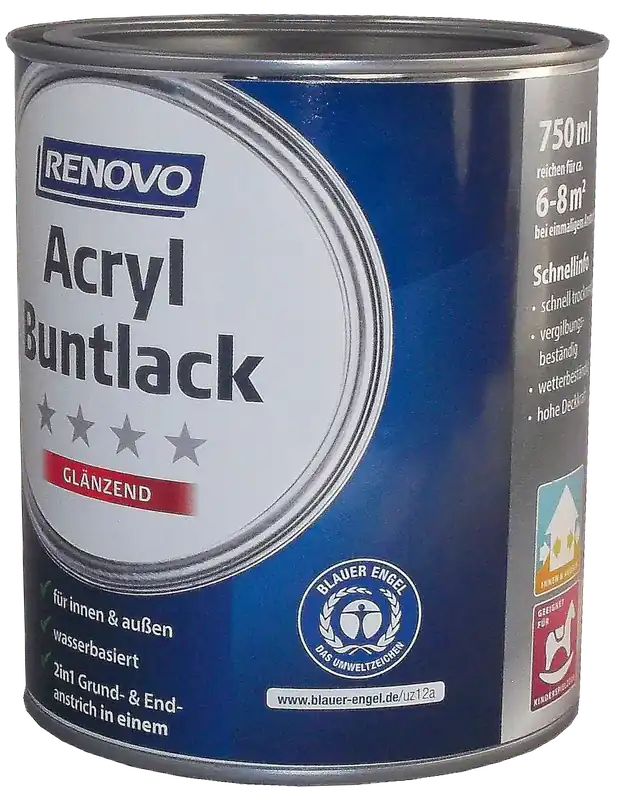 375ml Renovo Acryl Glanzlack Nr.6005 moosgrün Neue Ware