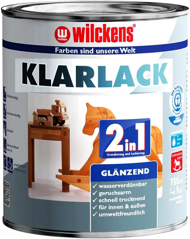 125ml Wilckens 2in1 Klarlack glänzend Heißes Angebot