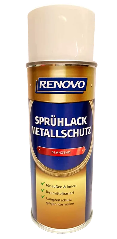 400ml Renovo Sprühlack Metallschutz glänzend Weiss Markenware