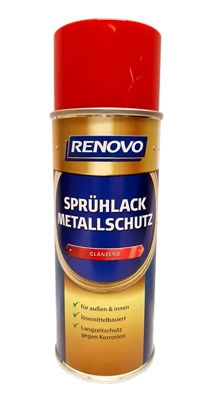 400ml Renovo Sprühlack Metallschutz Rot glänzend Heißes Angebot