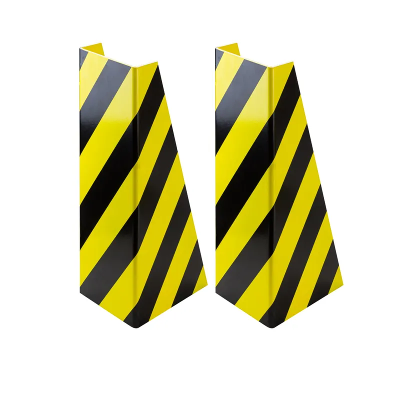 2x U-Rammschutz / Anfahrschutz, Regalschutz in gelb-schwarz, 400 mm, Metall 5 mm Super-Preis