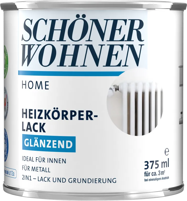 375ml Schöner Wohnen Home Heizkörperlack glänzend weiss Kostenfreie Lieferung