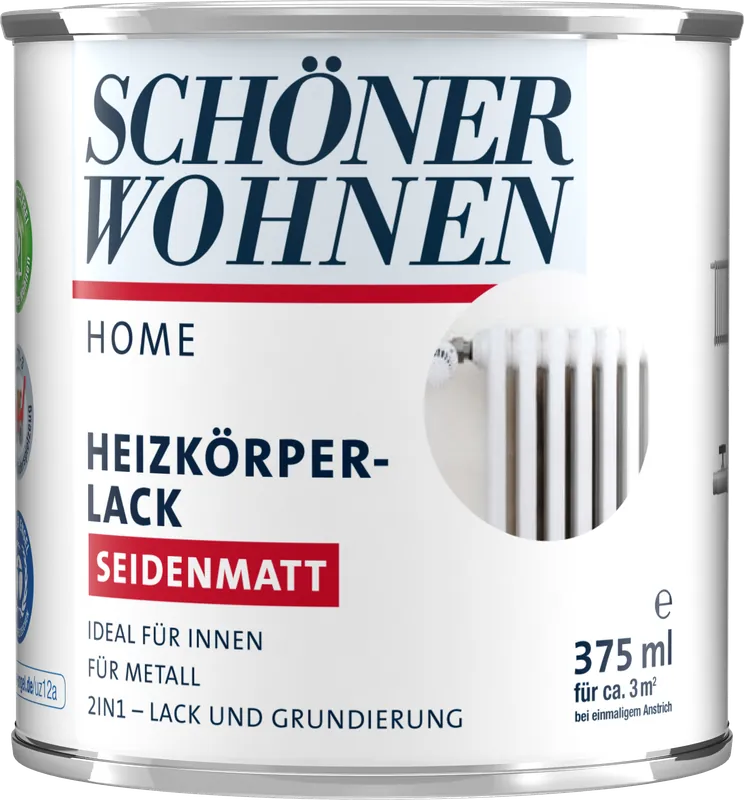 375ml Schöner Wohnen Home Heizkörperlack seidenmatt weiss Mega-Angebot
