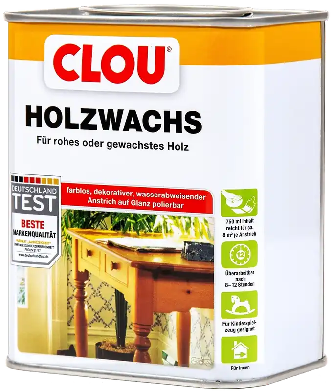 750ml Clou Holzwachs W1 farblos Bestpreis