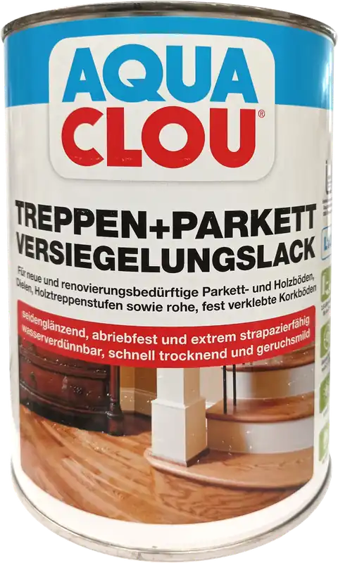 Markenprodukt 2,5L Clou Treppen- und Parkettversiegelungslack