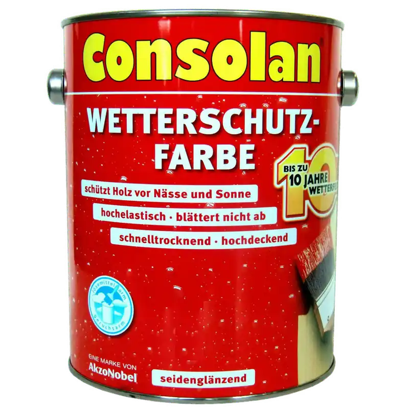 2,5 Liter Consolan Wetterschutzfarbe silbergrau Bestpreis
