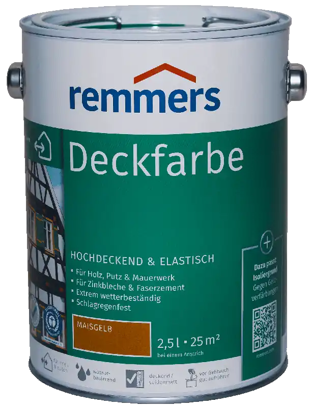 2,5L Remmers Deckfarbe Maisgelb Abverkauf