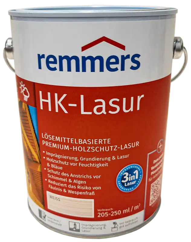 2,5L Remmers HK Lasur WEISS Schnäppchen