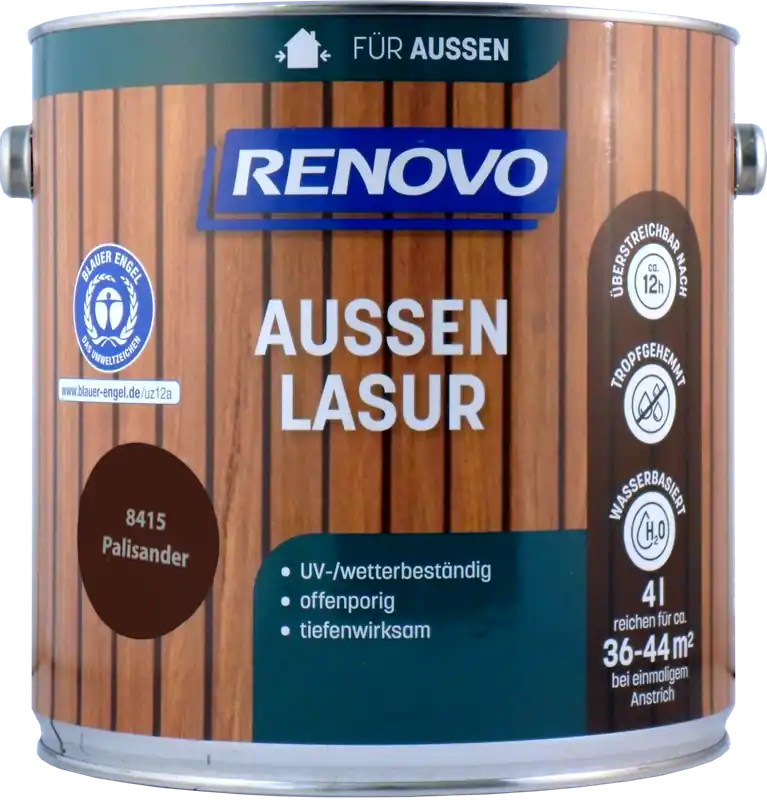 4L Renovo Wetterlasur/ Aussenlasur wb. Nr.8415 Palisander Rabatt