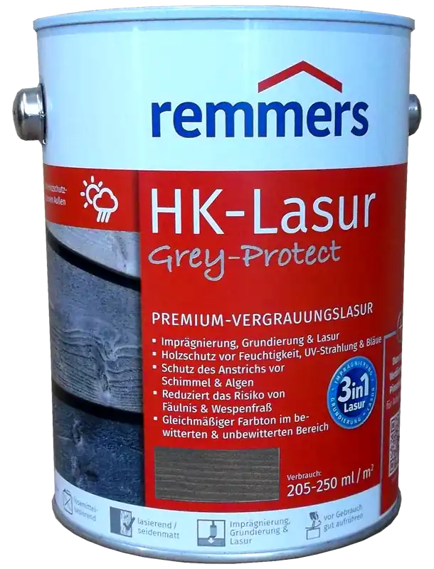 2,5L Remmers HK Lasur Anthrazitgrau GP Sichere Zahlung
