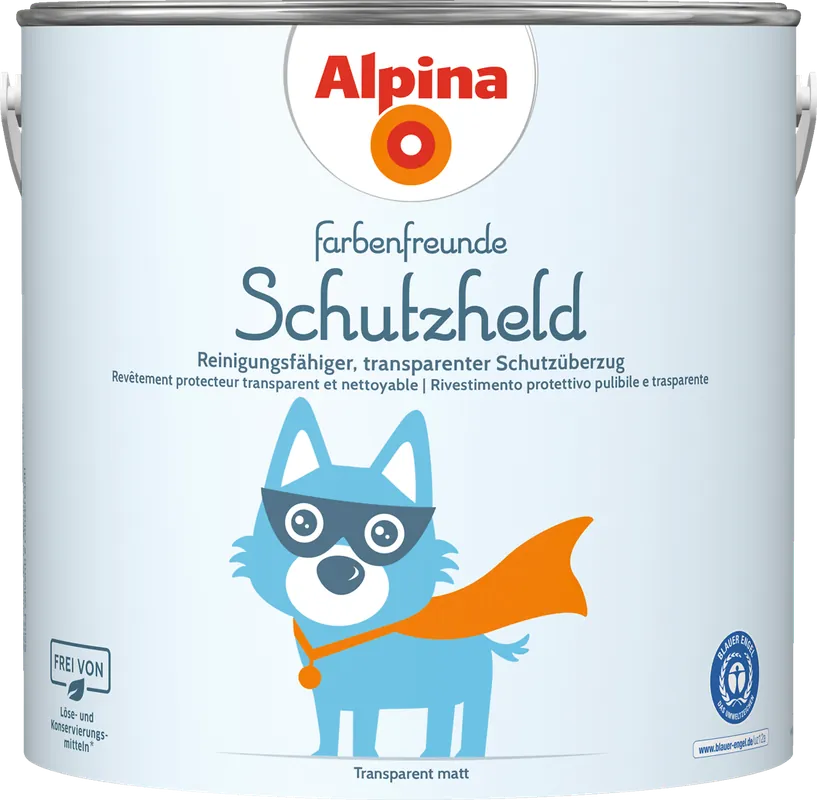 2,5l ALPINA Farbenfreunde Schutzheld Transparent Solange Der Vorrat Reicht