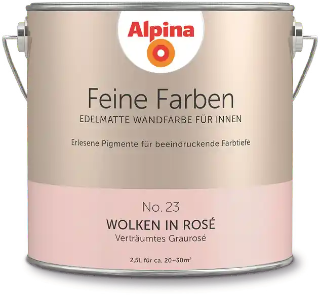 2,5L ALPINA Feine Farben Wolken in Rosè No.23 Schneller Versand