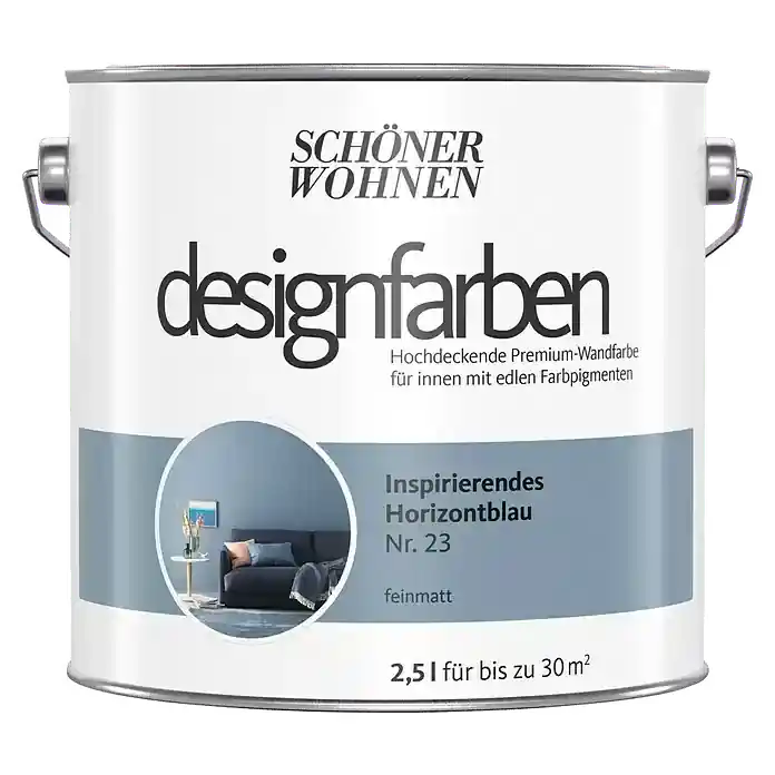 2,5L Schöner Wohnen Designfarbe Inspirierendes Horizontblau 23 Garantierte Lieferung
