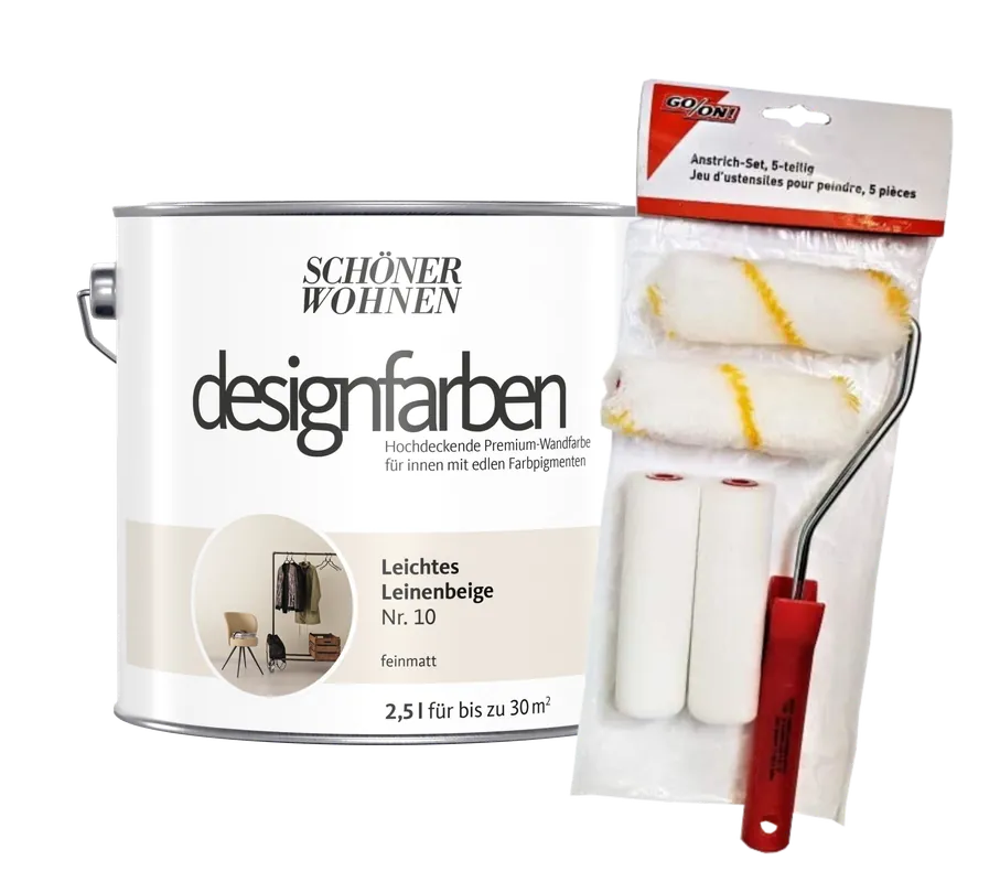 2,5L SW Leichtes Leinenbeige 10 +Rollerset Sonderaktion