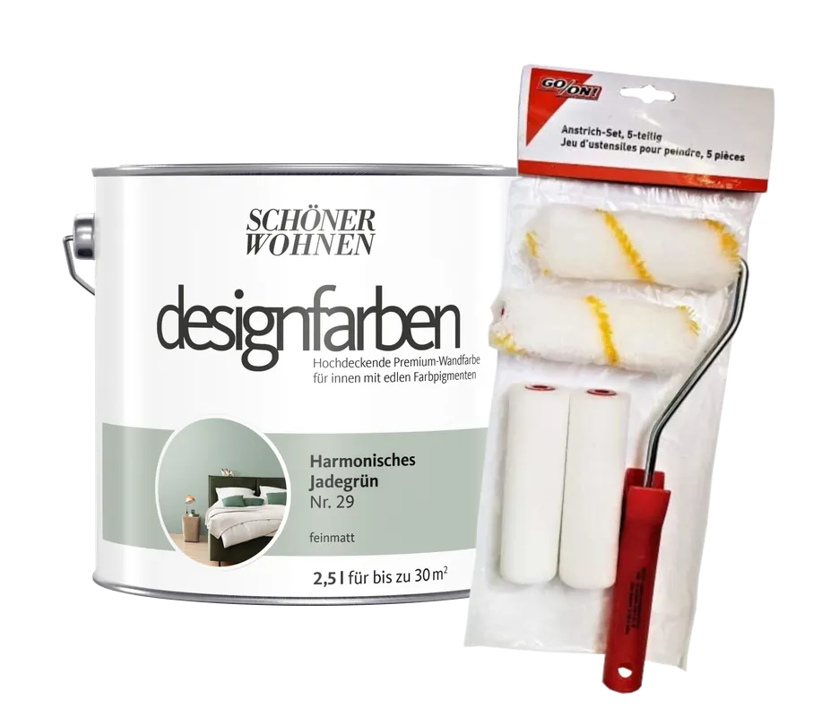 2,5L SW Harmonisches Jadegrün 29 +Rollerset Direkt Vom Hersteller