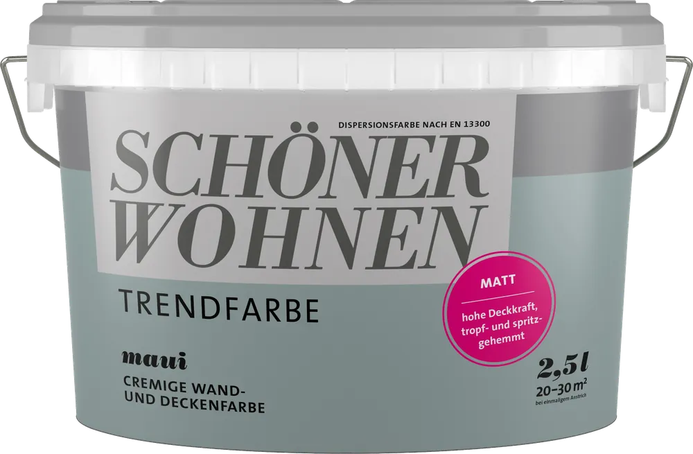 Jetzt Bestellen 2,5L Schöner Wohnen - Trendfarbe Wandfarbe matt Maui