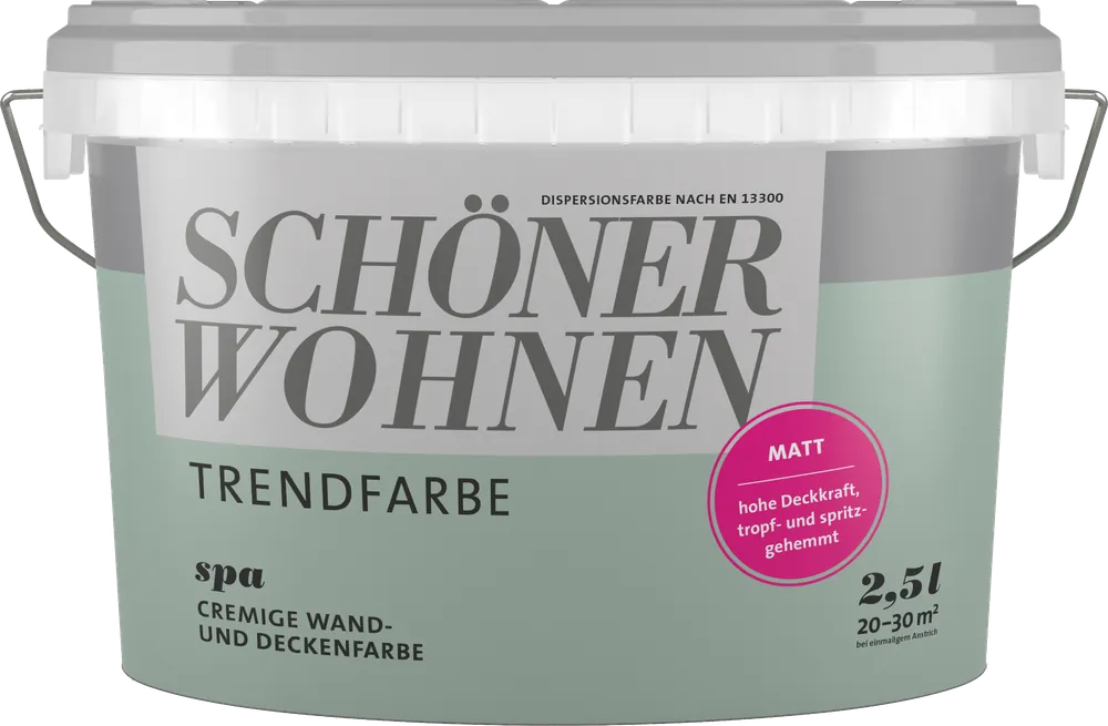 2,5L Schöner Wohnen - Trendfarbe Wandfarbe matt Spa Kostenloser Versand
