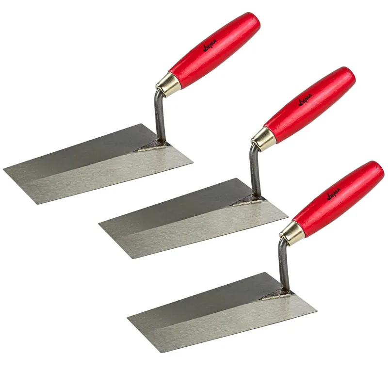 3 x Maurerkelle MK180 Trapezkelle Putzkelle Maurerwerkzeug Holzgriff Kellen Set Super-Preis