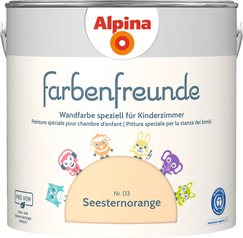 2,5l ALPINA Farbenfreunde Nr.03 Seesternorange Wochenendangebot