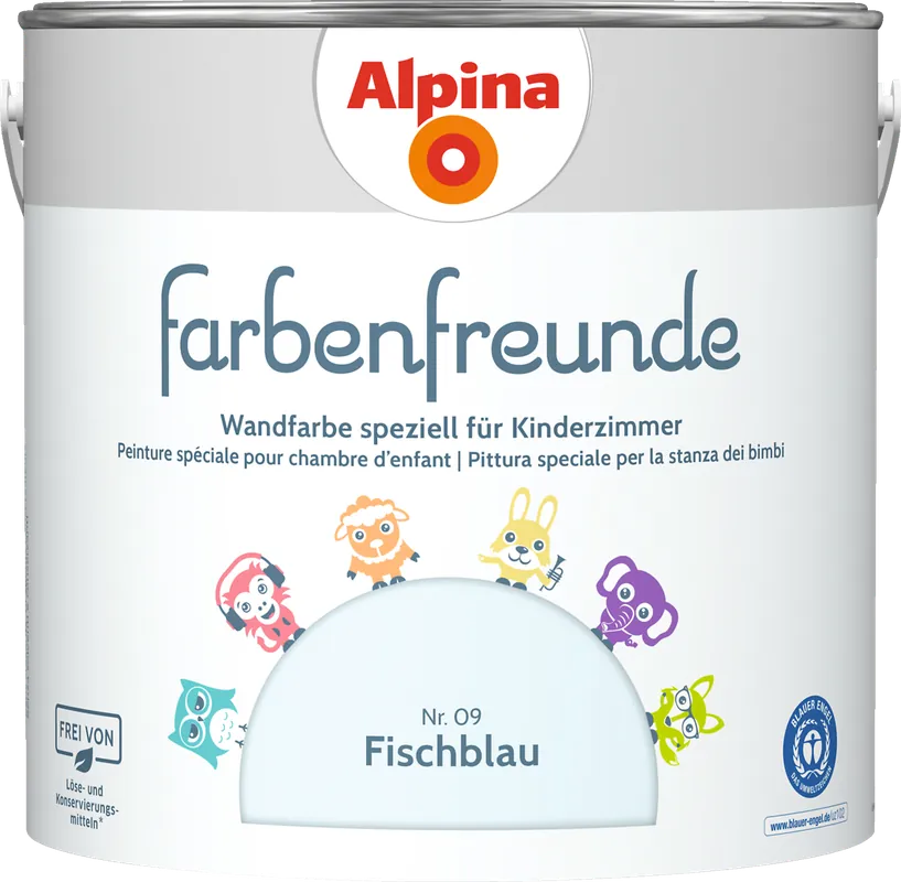 2,5l ALPINA Farbenfreunde Nr.09 Fischblau Billig