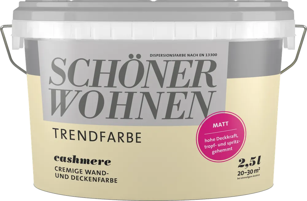 2,5L Schöner Wohnen - Trendfarbe Wandfarbe matt Cashmere Preisknaller
